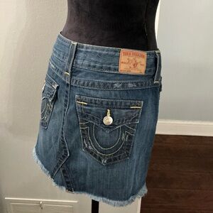 TRUE RELIGION MINI DENIM SKIRT 🔥🔥🔥
